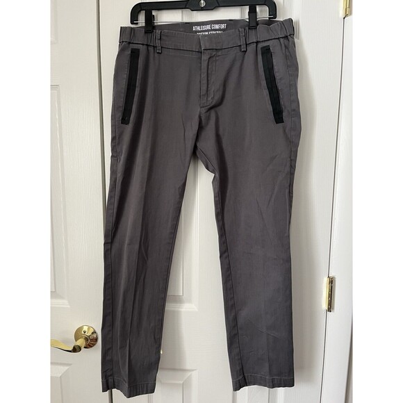 Boss Athleisure Comfort Cotton Stretch Grey Pants Men 32 - Picture 1 of 9